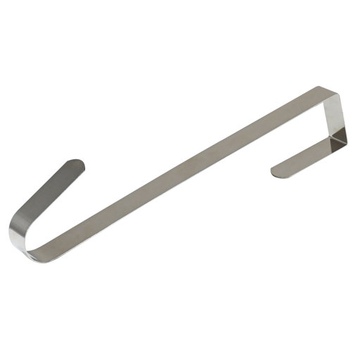 The Holiday Aisle® Over Door Wreath Hook Thin Silver Metal Overdoor